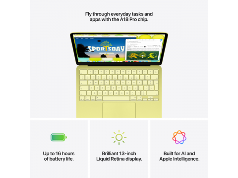 13-inch MacBook Neo: Apple A18 Pro chip with 6-core CPU and 5-core GPU, 8GB, 256GB SSD - Blush,Model A3404