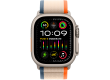 Apple Watch Ultra 2 GPS + Cellular, 49mm Titanium Case with Orange/Beige Trail Loop - M/L,Model A2986