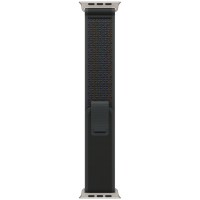 49mm Black Trail Loop - M/L - Natural Titanium Finish