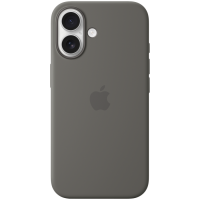 iPhone 16 Silicone Case with MagSafe - Stone Gray,Model A3313