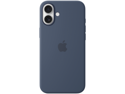 iPhone 16 Plus Silicone Case with MagSafe - Denim,Model A3314