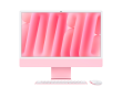 24-inch iMac with Retina 4.5K display: Apple M4 chip with 8‑core CPU and 8‑core GPU, 16GB, 256GB SSD - Pink,Model A3247