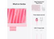 24-inch iMac with Retina 4.5K display: Apple M4 chip with 8‑core CPU and 8‑core GPU, 16GB, 256GB SSD - Pink,Model A3247