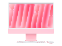 24-inch iMac with Retina 4.5K display: Apple M4 chip with 8‑core CPU and 8‑core GPU, 16GB, 256GB SSD - Pink,Model A3247