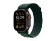 Apple Watch Ultra 2 2024 GPS + Cellular 49mm Black Titanium Case with Dark Green Alpine Loop - Large,Model A2986