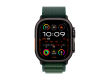 Apple Watch Ultra 2 2024 GPS + Cellular 49mm Black Titanium Case with Dark Green Alpine Loop - Large,Model A2986