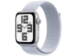 Apple Watch SE 2024 GPS 44mm Silver Aluminium Case with Blue Cloud Sport Loop,Model A2723