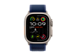 Apple Watch Ultra 2 2024 GPS + Cellular 49mm Natural Titanium Case with Blue Trail Loop - M/L,Model A2986