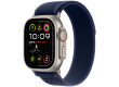 Apple Watch Ultra 2 2024 GPS + Cellular 49mm Natural Titanium Case with Blue Trail Loop - M/L,Model A2986