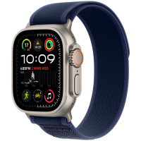Apple Watch Ultra 2 2024 GPS + Cellular 49mm Natural Titanium Case with Blue Trail Loop - M/L,Model A2986