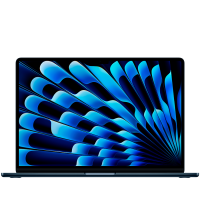 15-inch MacBook Air: Apple M4 chip with 10-core CPU and 10-core GPU, 16GB, 256GB SSD - Midnight,Model A3241