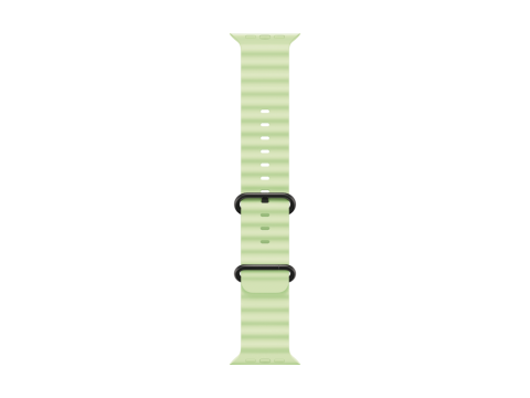 49mm Neon Green Ocean Band - Black Titanium Finish