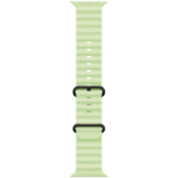 49mm Neon Green Ocean Band - Black Titanium Finish