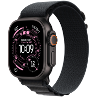 Apple Watch Ultra 3 GPS + Cellular 49mm Black Titanium Case with Black Alpine Loop - Small,Model A3281