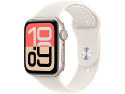 Apple Watch SE 3 GPS 44mm Starlight Aluminium Case with Starlight Sport Band - M/L,Model A3325