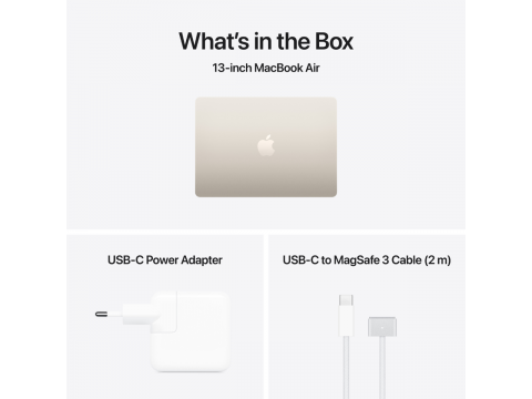 13-inch MacBook Air: Apple M5 chip with 10-core CPU and 10-core GPU, 16GB, 1TB SSD - Starlight,Model A3449