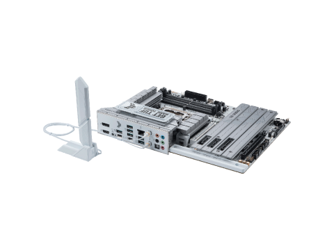 ASUS Main Board Desktop LGA1851 Intel Z890 Chipset 4 x DIMM slots, max. 256GB, DDR5 1 x DisplayPort 1 x HDMI 1 x Wi-Fi module 4 x M.2 slots 4 x SATA ATX Form Factor