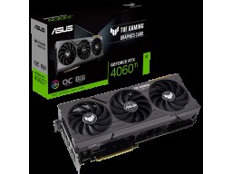 ASUS Video Card NVidia TUF Gaming GeForce RTX 4060 Ti OC Edition 8GB GDDR6, 1xHDMI, 3xDP, ARGB, 1x8 pin, Recomm. PSU 650W, 3.12 Slots