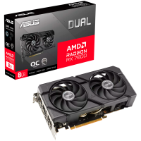 ASUS Video Card AMD Radeon RX 7600 8GB GDDR6 OC mode: up to 2715 MHz Default mode: up to 2695 MHz 128-bit Digital Max Resolution 7680 x 4320 Yes x 1 (Native HDMI 2.1)Yes x 3 (Native DisplayPort 1.4a)HDCP Support Yes (2.3)