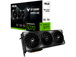 ASUS Video Card NVIDIA GeForce RTX 5070 OC mode: 2640MHz Default mode: 2610MHz  Yes x 3 (Native DisplayPort 2.1b) Yes x 2 (Native HDMI 2.1b) HDCP Support Yes (2.3) 12GB GDDR7 192-bit 7680 x 4320 P/N 90YV0LZ0-M0NA00