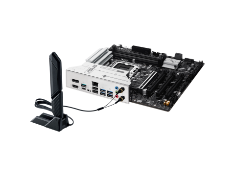 ASUS Main Board Desktop LGA1851 Intel Z890 Chipset 4 x DIMM slots, max. 256GB, DDR5 1 x DisplayPort 1 x HDMI 1 x Wi-Fi module 3 x M.2 slots 6 x SATA mATX Form Factor
