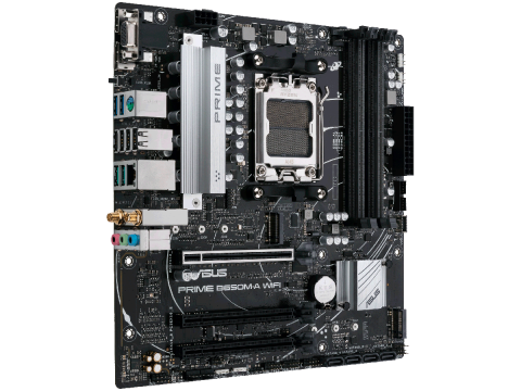 ASUS PRIME B650M-A WIFI II (B650 AM5 4 x DIMM DDR5 1 x DisplayPort 1 x VGA port 1 x HDMI port M.2 4 x SATA Wi-Fi 6  BT5.2 mATX)