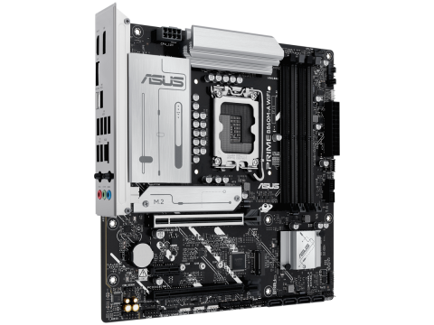 ASUS Main Board Desktop LGA1851 Intel B860 Chipset 4 x DIMM slots, max. 256GB, DDR5 2 x DisplayPort 1 x HDMI 1 x Wi-Fi module 2 x M.2 slots 4 x SATA micro-ATX Form Factor