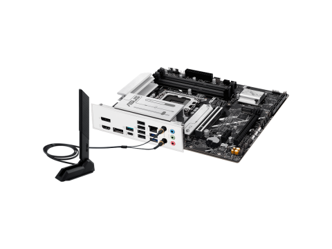 ASUS Main Board Desktop LGA1851 Intel B860 Chipset 4 x DIMM slots, max. 256GB, DDR5 2 x DisplayPort 1 x HDMI 1 x Wi-Fi module 2 x M.2 slots 4 x SATA micro-ATX Form Factor