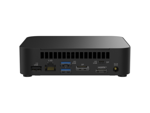 ASUS NUC 14 Essential/RNUC14MNK2500002/N250 Processor/1xDDR5-4800 SO-DIMM/5xUSB Type-A/2xUSB Type-C/3.5mm jack/ M.2 22x80 NVMe and SATA SSD/2,5Gbe LAN/1xHDMI/ 1x DP/no Storage/no RAM/WiFI6E AX211/no OS/EU Cord/Slim Kit(L6)/EAN:4711387779279