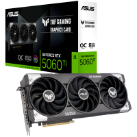 ASUS Video Card NVIDIA GeForce RTX 5060 Ti 8GB GDDR7 128-bit Digital Max Resolution 7680 x 4320 Yes x 1 (Native HDMI 2.1b)Yes x 3 (Native DisplayPort 2.1b) HDCP Support Yes (2.3) 550W P/N 90YV0MR0-M0NA00