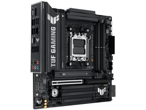 ASUS Main Board Desktop AMD Socket AM5 AMD B850 Chipset 4 x DIMM slots, max. 256GB, DDR5 1 x DisplayPort1 x HDMI port 1 x Wi-Fi module 3 x M.2 slots 4 x SATA m-ATX