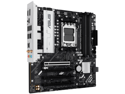 ASUS Main Board Desktop AMD Socket AM5 AMD B850 Chipset 4 x DIMM slots, max. 256GB 1 x DisplayPort 1 x HDMI port 1 x Wi-Fi module 3 x M.2 slots 4 x SATA ATX Form Factor