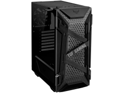 ASUS TUF Gaming GT301 ATX mid-tower compact case with tempered glass side panel, honeycomb front panel, 120mm AURA Addressable RGB fan, headphone hanger and 360mm radiator support