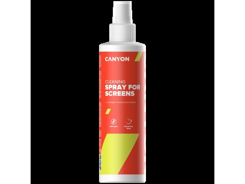 CANYON CCL21, Screen Сleaning Spray for optical surface, 250ml, 58x58x195mm, 0.277kg