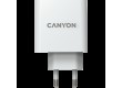 CANYON H-65, GAN 65W charger  Input:  100V-240V Output: 5.0V3.0A /9.0V3.0A /12.0V-3.0A/ 15.0V-3.0A /20.0V3.25A , Eu plug, Over- Voltage ,  over-heated, over-current and short circuit protection Compliant with CE RoHs,ERP. Size: 53*53*29mm, 110g, Whit