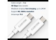 CANYON UC-44, cable, U4-CC-5A1M-E, USB4 TYPE-C to TYPE-C cable assembly 40G 1m 5A 240W(ERP) with E-MARK, CE, ROHS, white