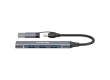 CANYON hub DS-02 4in1 USB-A/C Grey