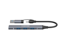 CANYON hub DS-02 4in1 USB-A/C Grey