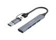 CANYON hub DS-02 4in1 USB-A/C Grey