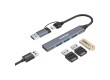 CANYON hub DS-02 4in1 USB-A/C Grey