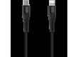 CANYON MFI-4, Type C Cable To MFI Lightning for Apple, PVC Mouling,Function：with full feature( data transmission and PD charging) Output:5V/2.4A , OD:3.5mm, cable length 1.2m, 0.026kg,Color:Black