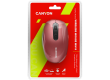 CANYON MW-9 2 in 1 Wireless optical mouse with 6 buttons, DPI 800/1000/1200/1500, 2 mode(BT/ 2.4GHz), Battery AA*1pcs, Red, silent switch for right/left keys, 65.4*112.25*32.3mm, 0.092kg