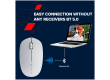 CANYON MW-04, Bluetooth Wireless optical mouse with 3 buttons, DPI 1200 , with1pc AA canyon turbo Alkaline battery,White, 103*61*38.5mm, 0.047kg