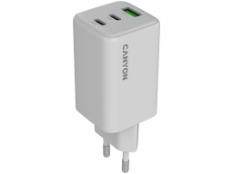 CANYON charger CU65ACC GaN 65W 2xPD 1xQC EU White