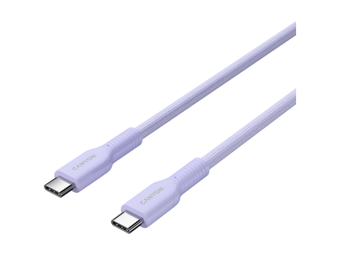 CANYON cable OnWire 60CL C-C 60W COLOR Braided 1m Purple