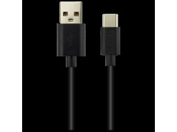 CANYON UC-2, Type C USB 2.0 standard cable, Power & Data output, 5V 1A, OD 3.2mm, PVC Jacket, 2m, black, 0.036kg