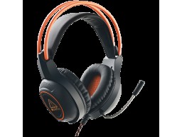 CANYON Nightfall GH-7, Gaming headset with 7.1 USB connector, adjustable volume control, orange LED backlight, cable length 2m, Black, 182*90*231mm, 0.336kg