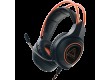 CANYON Nightfall GH-7, Gaming headset with 7.1 USB connector, adjustable volume control, orange LED backlight, cable length 2m, Black, 182*90*231mm, 0.336kg