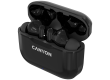 CANYON TWS-3, Bluetooth headset, with microphone, BT V5.0, Bluetrum AB5376A2, battery EarBud 40mAh*2+Charging Case 300mAh, cable length 0.3m, 62*22*46mm, 0.046kg, Black