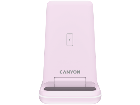 CANYON wireless charger WS-304 15W 3in1 Iced Pink